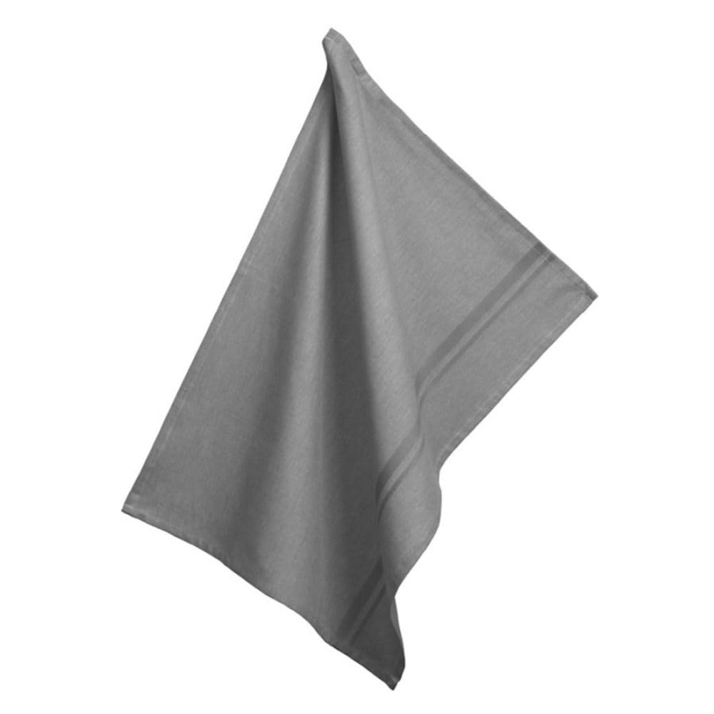 Torchon de cuisine gris kela en coton de haute qualite pour essuyer la vaisselle