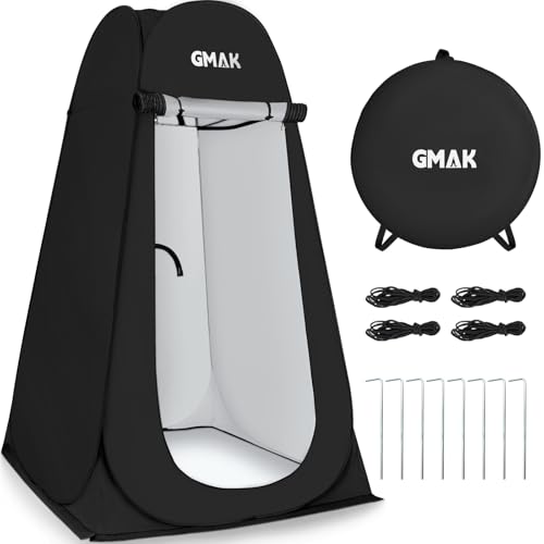 GMAK Pop Up Privacy Shower Tent, Pop Up Changing Tent, 3.3 x 3.3 x 6.2ft