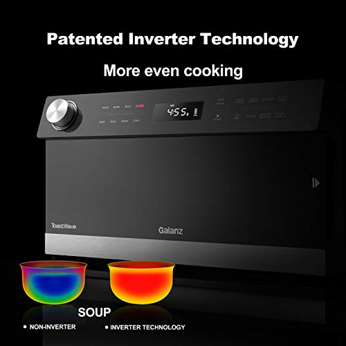 Galanz GTWHG09S1A09 4-in-1 ToastWave with TotalFry 360, Convection, Microwave, Air Fry, Toast Oven, 900W/0.9 Cu.Ft, Stainless Steel