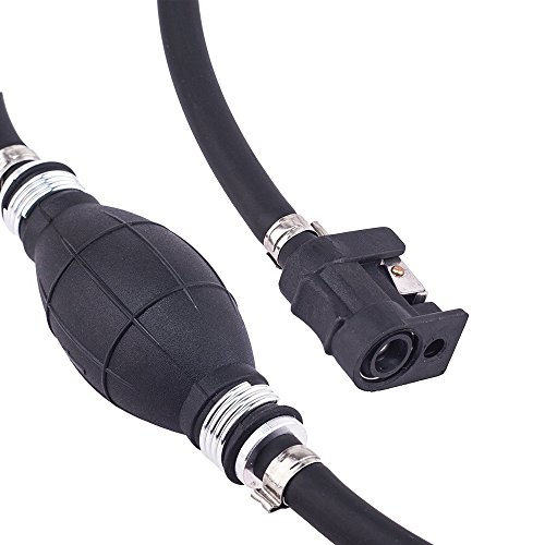 Welinks 6Ft 3/8" Universal Fuel Line Assembly Kit With End Plug, Fuel Line Hose Primer Bulb Kit Outboard And Tank Connectors Fit For Yamaha Mariner Outboard Motor #TOP4