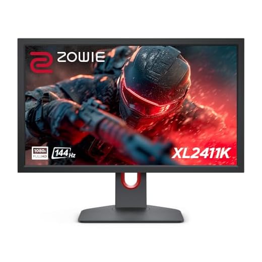 Monitor Gamer BenQ ZOWIE XL2411K para PC com 24", 144Hz, Color Vibrance, Black eQualizer, Conexão Display Port, 120Hz Compatível com PS5 e Xbox série X, Grafite Fosco