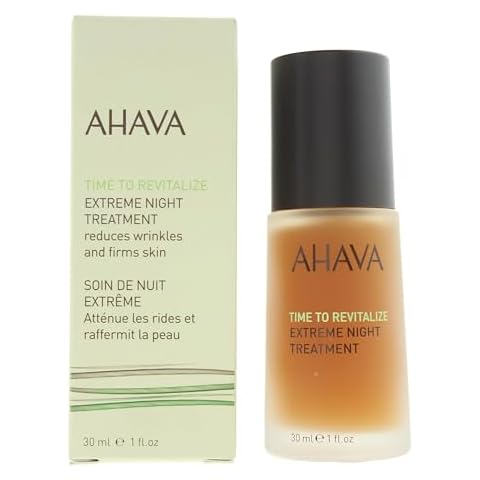 AHAVA Extreme Night Treatment - Exclusive Moisturizer, Neck & Chest Cream, Smoothes Skin & Reduces Wrinkles, Enriched with Patented Extreme Complex, Dead Sea Osmoter, Peptides & Resveratrol 1 Fl.Oz Cover