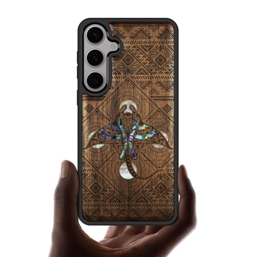 Coque Galaxy S25 étui bois de noyer idée cadeau luxe homme et femme