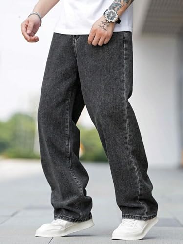 Image of KOTTY Mens Mid Rise Straight Jeans