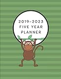 2019-2023 Five Year Planner: Monkey Themed To-Do List Diary