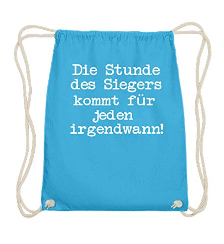 Sac de gym en coton bleu ciel pour éviter les sacs lourds