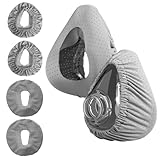 4 Pack CPAP Mask Liners Compatible with Size F20 Full Face Mask Cushion Soft Reusable Cushioned Mask Covers Absorb Facial Oils and Moisture Reduce Red Marks