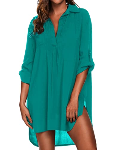 Image of Ekouaer Swimsuit Coverup for Women Bathing Suit Cover Up 2026 Summer Beach Vacation Outfits