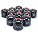 ACTIVA 12x 500g Butan Schraubkartusche, Ventilkartusche, EN 417 Camping, Ventilschraubkartusche, EN521, Kartusche mit Gewinde, Butankartusche, Butangas