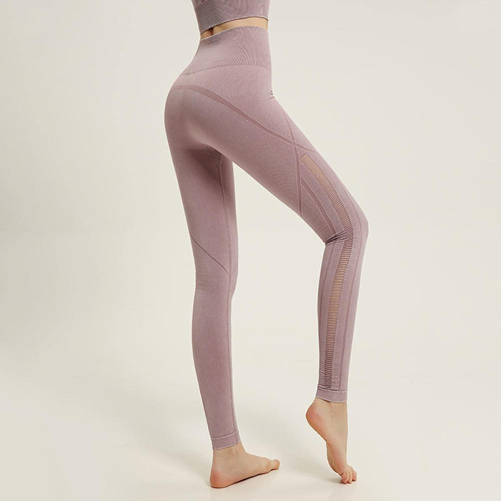 MLLM Leggings Fitness No Transparenta,Pantalones Deportivos de Fitness Nueve Pantalones, Leggings de Caderas Pantalones de Yoga-Purple_M,Pantalones de Yoga Pantalones Pirata Deporte