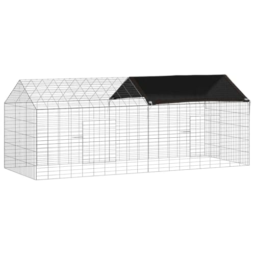 Cage à lapin moderne et robuste en acier galvanisé résistant aux intempéries - 3