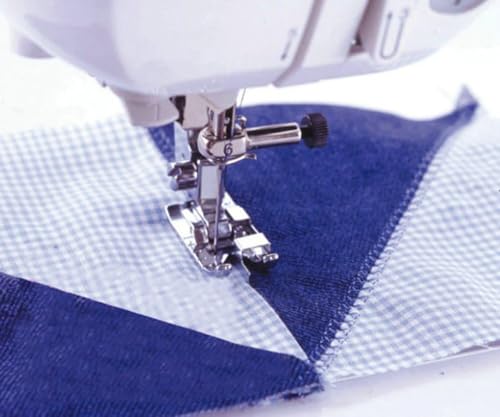 2 Pack Stitch in Ditch Foot and 1/4\'\'(Quarter Inch) Quilting Patchwork Presser Foot with Edge Guide Set for Most Low Shank Snap-On Singer, Brother, Janome, Juki, New Home, and More Sewing Machines