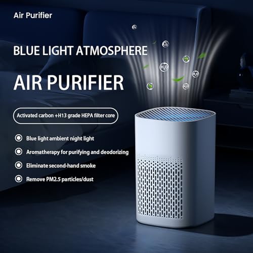 Small HEPA air purifier for bedrooms and kitchens - with aromatherapy function and quiet operation, effectively eliminates home odors, making living spaces fresher and more pleasant. - Thumbnail 3