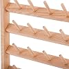 Tosnail Large 2 Pack Wooden Thread Racks, 48 Spools Wall Mount Storage Organizer for Sewing & Embroidery