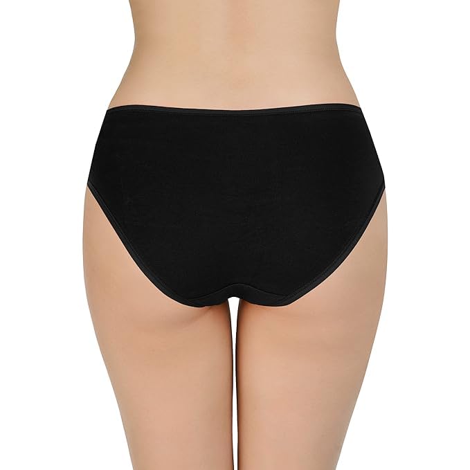 Image of LOURYN KOULYN Solid Low Rise Cotton Bikini Panty Pack(Pack of 3)