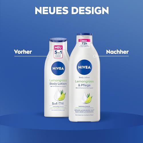 Nivea Body Lotion Lemongrass & Pflege 400 ml mit Feuchtigkeitspflege