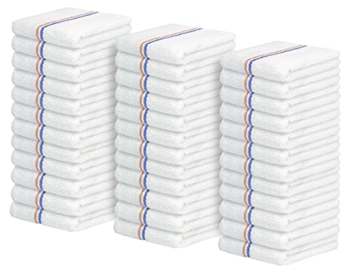 Avalon Towels Terry Bar Mop Towels (Value Pack of 36) Size 16"x19" – Absorbent and Durable, Multipurpose Cleaning Rags, Cotton Cleaning Cloths, Terry Cloth Rags, Reusable Shop Rag