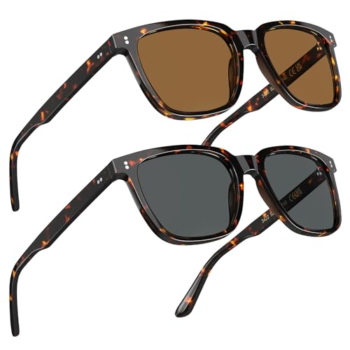 Image of STGATN Polarized Sunglasses for Men and Women, UV400 Protection Trendy Retro Sun Glasses for Driving Outdoor Hiking Fishing