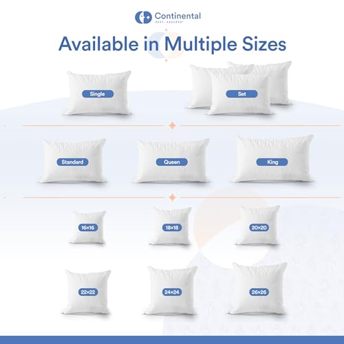 Continental Bedding TERRY-20X20-1 Feather Proof, Waterproof And Down Proof Terry Throw Pillow Protector: Plush Comfort And Superior Protection 20X20 Inch thumb #1