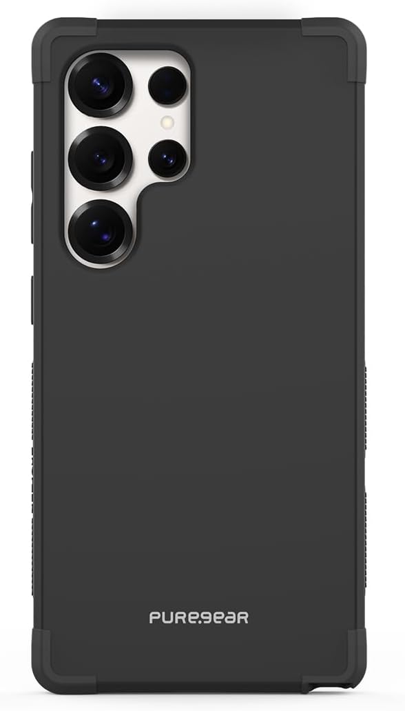 PureGear DualTek with MagSafe Phone Case for Samsung Galaxy S25 Ultra, Military Tested & Approved Protection, Compatible with MagSafe, Heavy-Duty Durable Protective Galaxy S25 Ultra Phone Case, Black