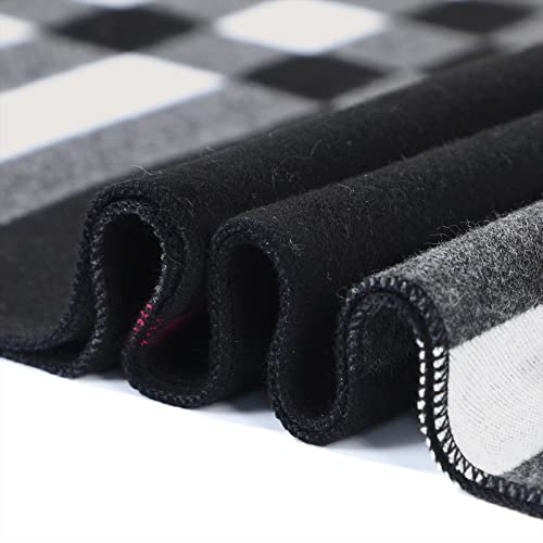 Scarf For Men Fall Winter Warm Scarves Soft Tassel Cashmere Feel Scarf Black & Grey & Beige #TOP4