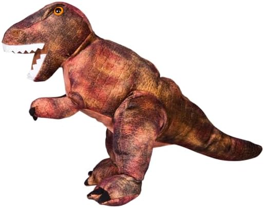 Miniatura 4 de PLUSH TOYS WONDERLAND Rex The T-Rex - Peluche jurásico de 16 pulgadas, el rey de los dinosaurios de peluche, regalos para Halloween, niños