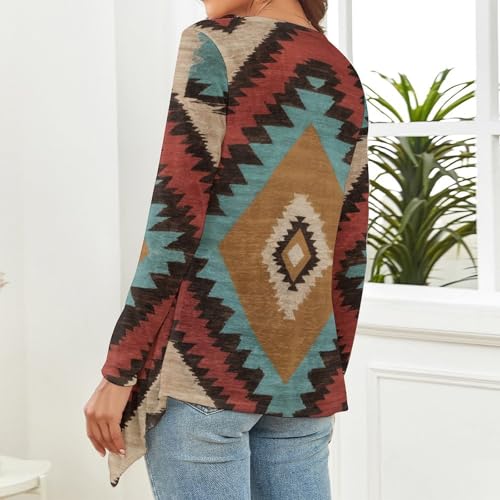 MoBlinko Boho Dragonfly Cardigan Sweaters for Women Lightweight Open Front Knitted Women's Cardigan Sweaters Draped Ruffles2