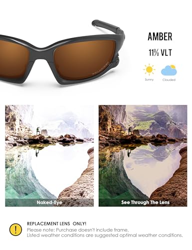 Image of BLAZERBUCK Polarized Replacement Lenses&Sock Kit for Oakley Split Jacket OO9099 Sunglass