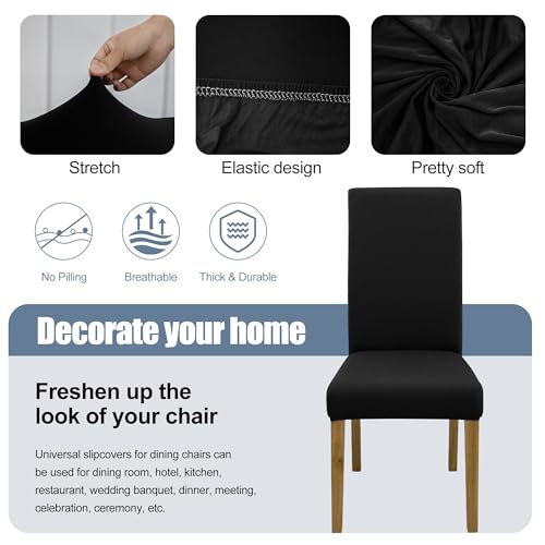 image for BIETYONE Chair Covers,Dining Room Chair Covers Set of 6,Stretch Kitche