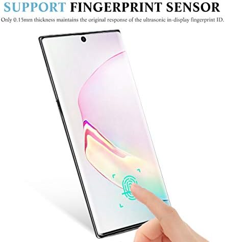 apiker 4 Pack Compatible with Samsung Galaxy Note 10 Plus Screen Protector, Soft TPU Film Support Fingerprint Sensor, Maximum Coverage, Case Friendly, Not Wet Applied