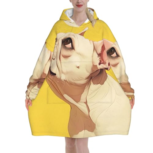 Couverture à capuche bouledogue français pour ne plus jamais avoir froid chez soi