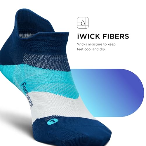 Image of Feetures Elite Light Cushion Mini Crew Sock - Sport Sock with Targeted Compression