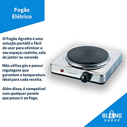 FOGÃO ELETRICO DE MESA UM PRATO FMA-01 220V 1500W AGRATTO glide