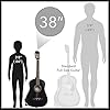 Best Acoustic Guitars under $1,000 : Top 5 Expert Review and Picks 10 Ashthorpe 38-inch Beginner Acoustic Guitar Package (Black), Basic Starter Kit w/Gig Bag, Strings, Strap, Tuner, Pitch Pipe, Picks #2