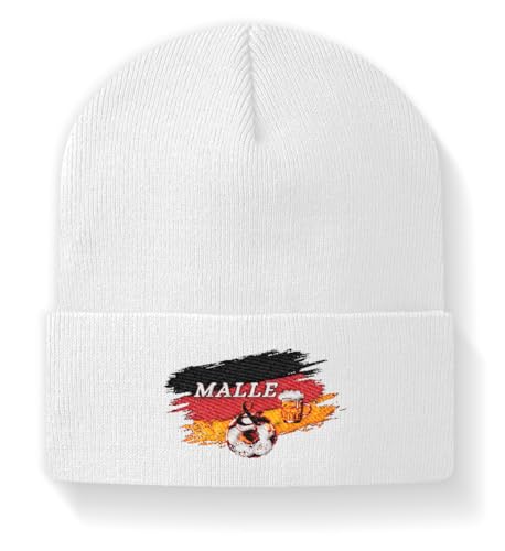 Casquette de baseball Bier & Football Deutschland bonnet de sport blanc M