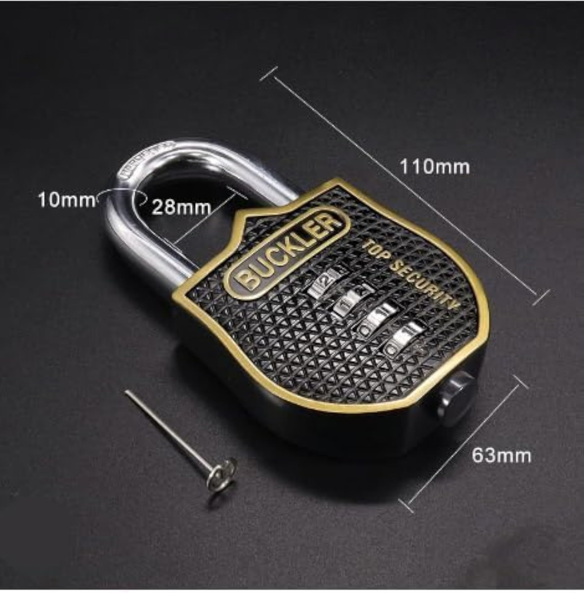 Outdoor Anti-Theft Metal Password Lock, Waterproof Combination Lock