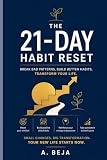  THE 21 DAY HABIT RESET: self help, personal growth, build positive habits and break bad ones guide ,daily displine and consistency mindset diary, habit stacking and goal setting gracking book