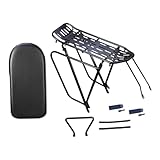 Menolana Bike Rear Cargo Rack Aluminum Alloy, Accessories Durability Back Seat Sturdy Bracket Direct Replaces Carrier Bicycle Carrier, Style C