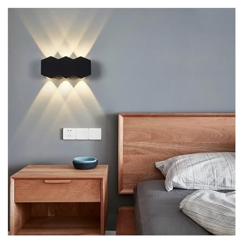 Lámpara de pared LED iluminación exterior impermeable moderna para accesos y muros 7
