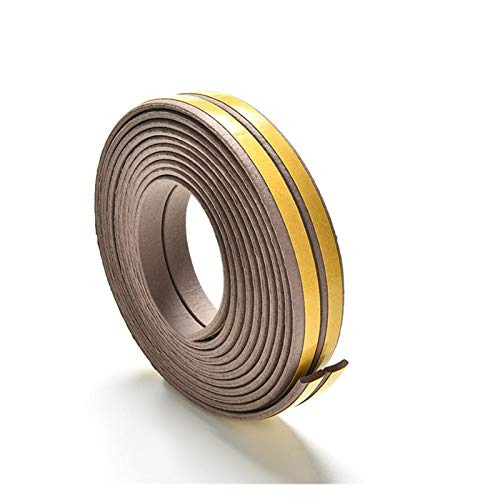 Zkenshan-Weather Stripping Seal Window Door Sealing Tape, Adhesive Tape Rubber Weather Strip,Glass Seal Adhesive Draught Excluder Strip, Glass Door Seal Strip Stop Shower Leaks ( Color : I coffee )
