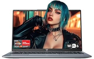 Tivique 2026 Gaming Laptop - 15.6 Inch FHD with Ryzen 5 7430U Processor up to 4.3GHz (Beat R5 7520U) - 16GB RAM DDR4x2 512GB M.2 SSD with 11 Pro, BT5.2, USB3.2,Type-C,Privacy, 65W Fast Adapter, WiFi 6