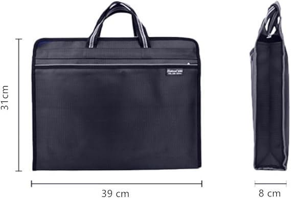 Portable Business Briefcase Case B4 Document Bag Expanding File Folder Bag Waterproof Handbag with Handle File Organiser Envelope Carrying Bag Business Storage Tote Bag