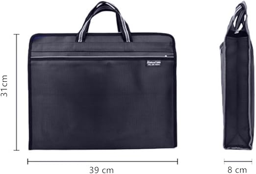 Portable Business Briefcase Case B4 Document Bag Expanding File Folder Bag Waterproof Handbag with Handle File Organiser Envelope Carrying Bag Business Storage Tote Bag