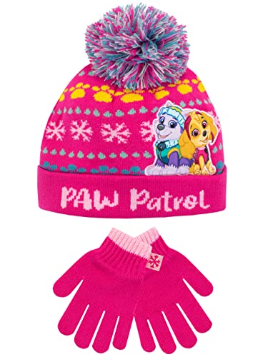 Paw Patrol Kids Winter Hat and Gloves Set Everest Skye One Size