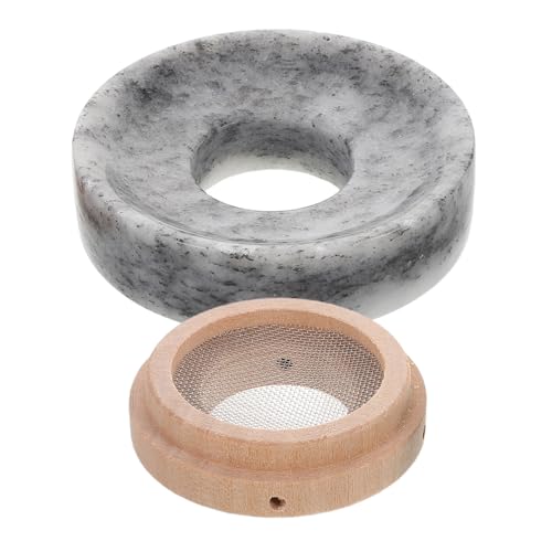 Dispositivo de Moxibustión con Almohadilla Protectora de Calor Natural para Alivio de Dolor Anillo de Jade para Moxibustión miniatura 1