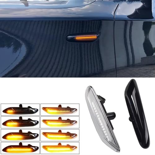 Feu de position latéral LED dynamique pour voyant rétroviseur BMW X5 E53 - 5