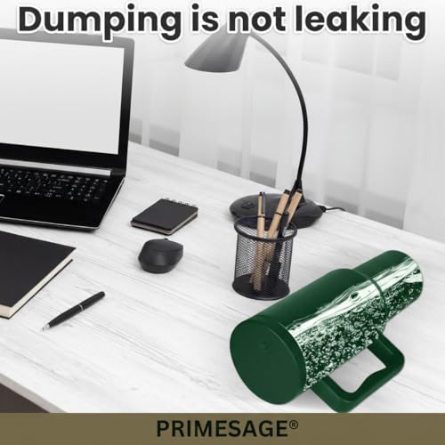 Image of PRIMESAGE Tumbler with Straw Sipper Water Bottle for Adults Sipper Tumbler Bottle Insulated | 1200ml Green