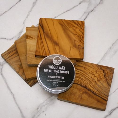 Large Wood Cutting Board Wax 2oz Food Grade Beeswax For Cutting Board | Bees Wax Furniture Polish And Cleaner | carnauba wax, butcher block conditioner, beeswax polish, finishing wax
