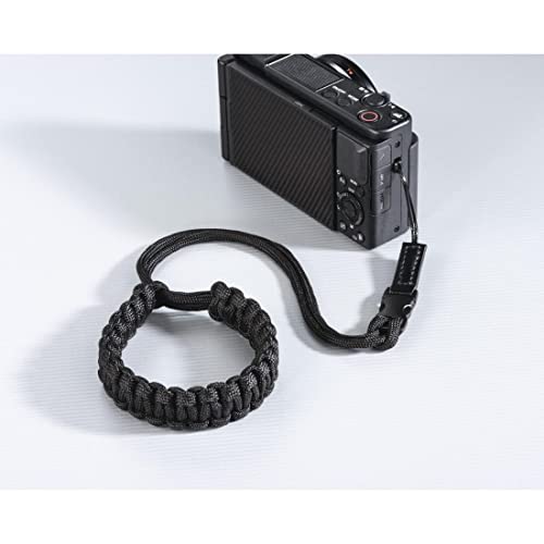 Hama Camera Wrist Strap (Universal Hand Strap, 20 cm Length, Nylon, Retro, Black) - Image 3