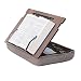 Produktbild Vigo Wood Buchständer mit Stauraum, Buchhalter, Leseständer, Kochbuchhalter, Rezeptbuch Ständer, Holz Buchstützen zum Lesen, Kochbuchständer für die Küche, Buchhalter zum Lesen im Bett (Walnuss)